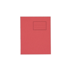 Classmates 8x6.5" Exercise Book 80 Page, 6mm Ruled With Margin, Red - Pack of 100